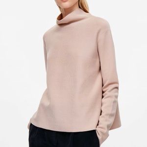 COS A-Line Funnel Neck Knit Top